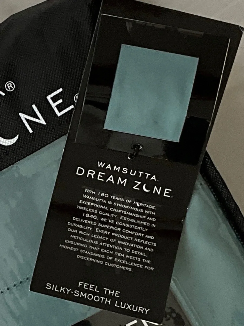 NWT WAMSUTTA Dream Zone 400TC Cotton Sateen Queen Sheet Set Teal Aqua